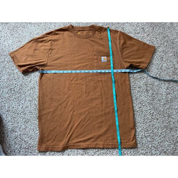 CARHARTT  Mens short sleeve  T-Shirt, Brown/Tan, size M, Cotton, Workwear - Picture 4 of 7